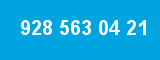 928 563 04 21
